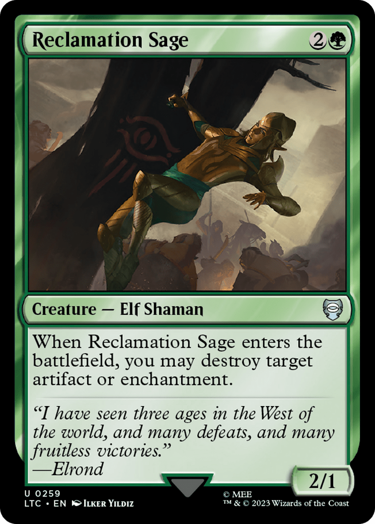 Reclamation Sage [The Lord of the Rings: Tales of Middle-Earth Commander] MTG Single Magic: The Gathering  | Multizone: Comics And Games