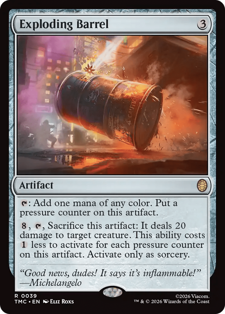 Exploding Barrel [Teenage Mutant Ninja Turtles Commander] MTG Single Magic: The Gathering  | Multizone: Comics And Games