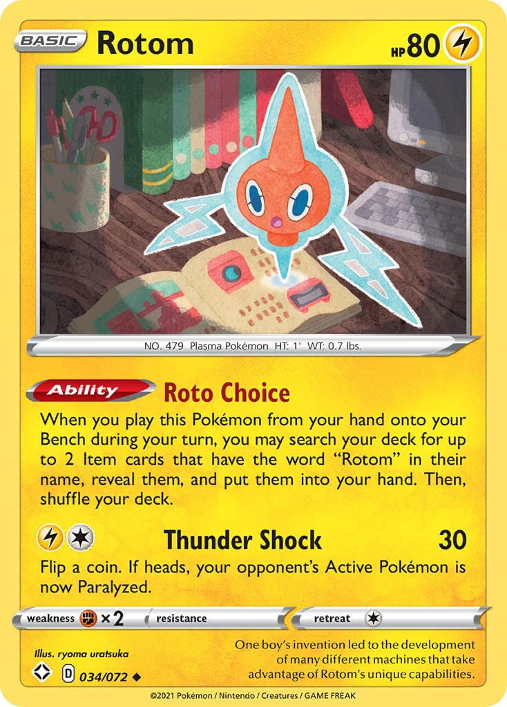 Rotom (034/072) [Sword & Shield: Shining Fates] Pokemon Single Pokémon  | Multizone: Comics And Games