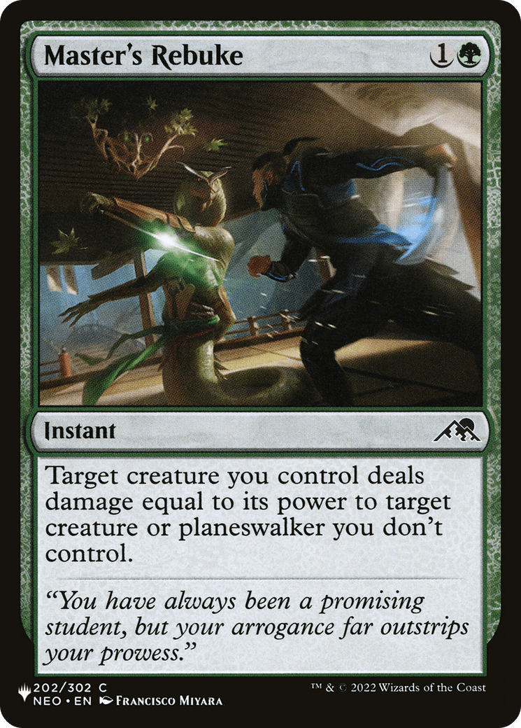 Master's Rebuke [The List] MTG Single Magic: The Gathering  | Multizone: Comics And Games