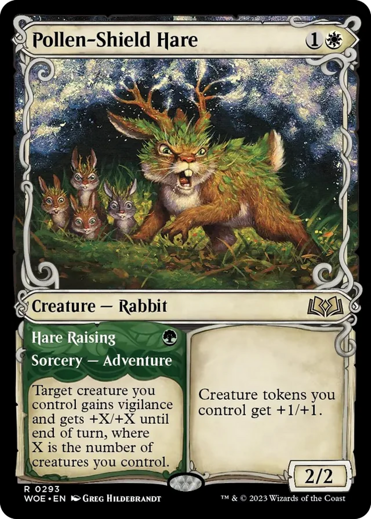 Pollen-Shield Hare // Hare Raising (Showcase) [Wilds of Eldraine] | Multizone: Comics And Games