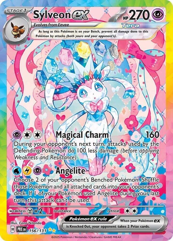 Sylveon ex (156/131) [Scarlet & Violet: Prismatic Evolutions] Pokemon Single Pokémon  | Multizone: Comics And Games