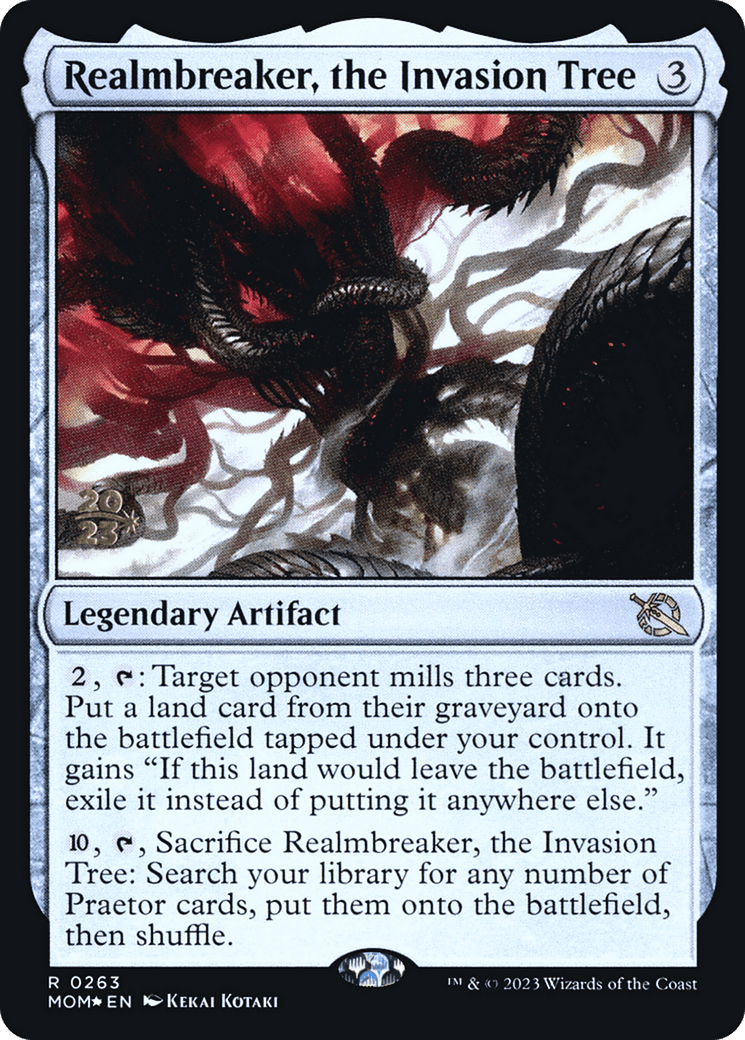 Realmbreaker, the Invasion Tree [March of the Machine Prerelease Promos] MTG Single Magic: The Gathering  | Multizone: Comics And Games