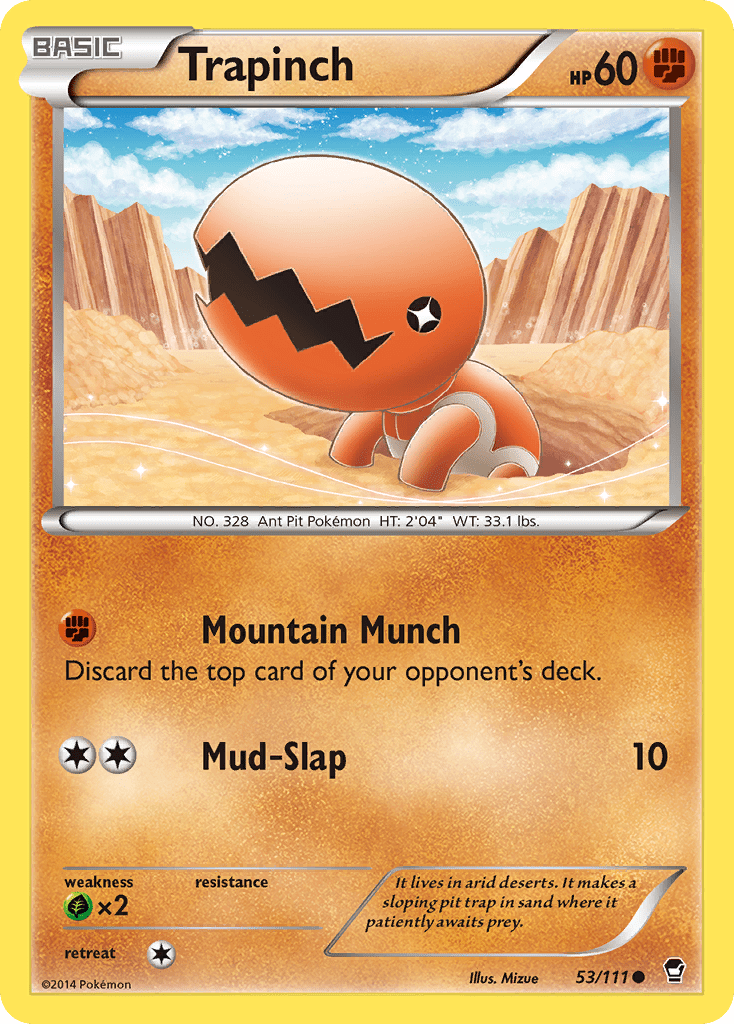 Trapinch (53/111) [XY: Furious Fists] Pokemon Single Pokémon  | Multizone: Comics And Games