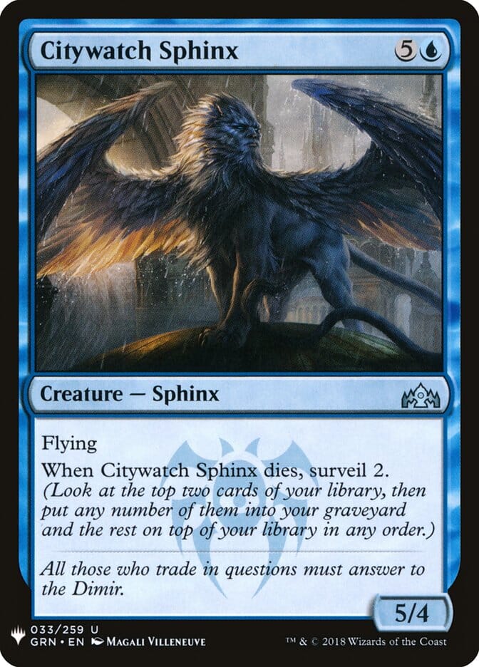 Citywatch Sphinx [Mystery Booster] MTG Single Magic: The Gathering  | Multizone: Comics And Games
