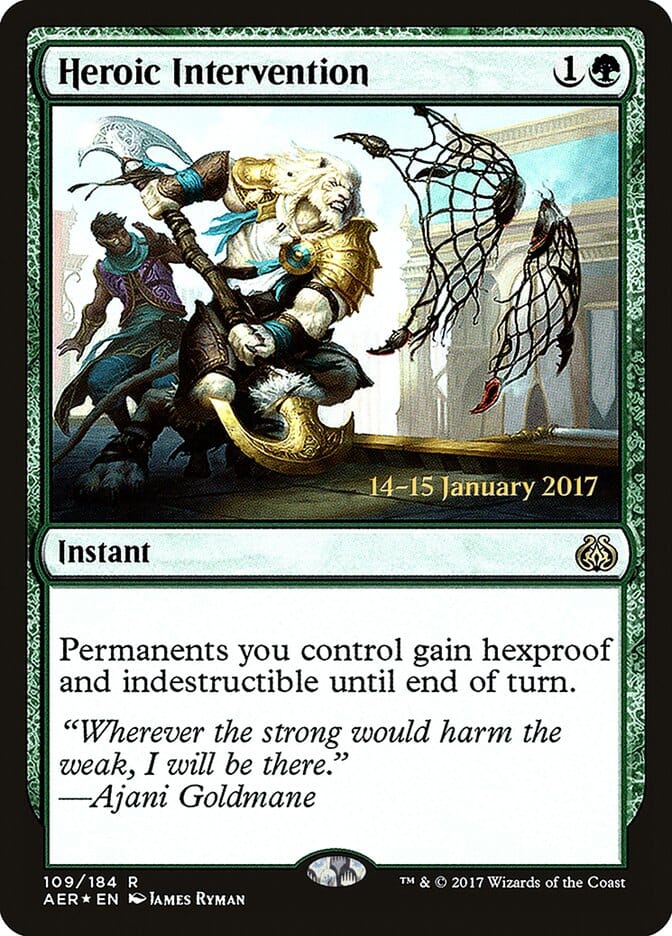 Heroic Intervention [Aether Revolt Prerelease Promos] MTG Single Magic: The Gathering  | Multizone: Comics And Games