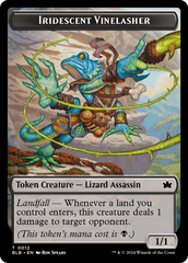 Fish // Iridescent Vinelasher Double-Sided Token [Bloomburrow Tokens] MTG Single Magic: The Gathering  | Multizone: Comics And Games