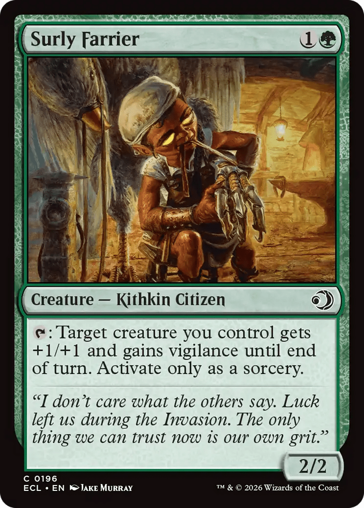 Surly Farrier [Lorwyn Eclipsed] MTG Single Magic: The Gathering  | Multizone: Comics And Games