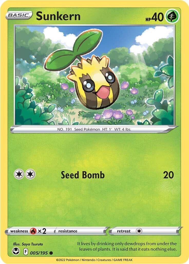 Sunkern (005/195) [Sword & Shield: Silver Tempest] Pokemon Single Pokémon  | Multizone: Comics And Games