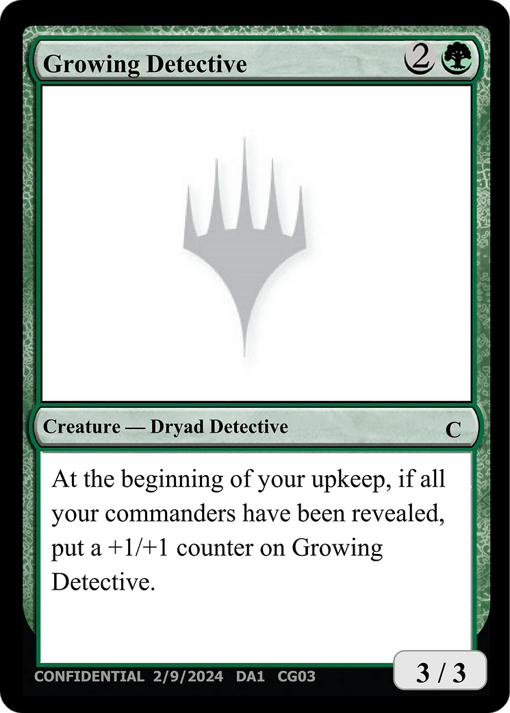 Growing Detective [Unknown Event] MTG Single Magic: The Gathering  | Multizone: Comics And Games