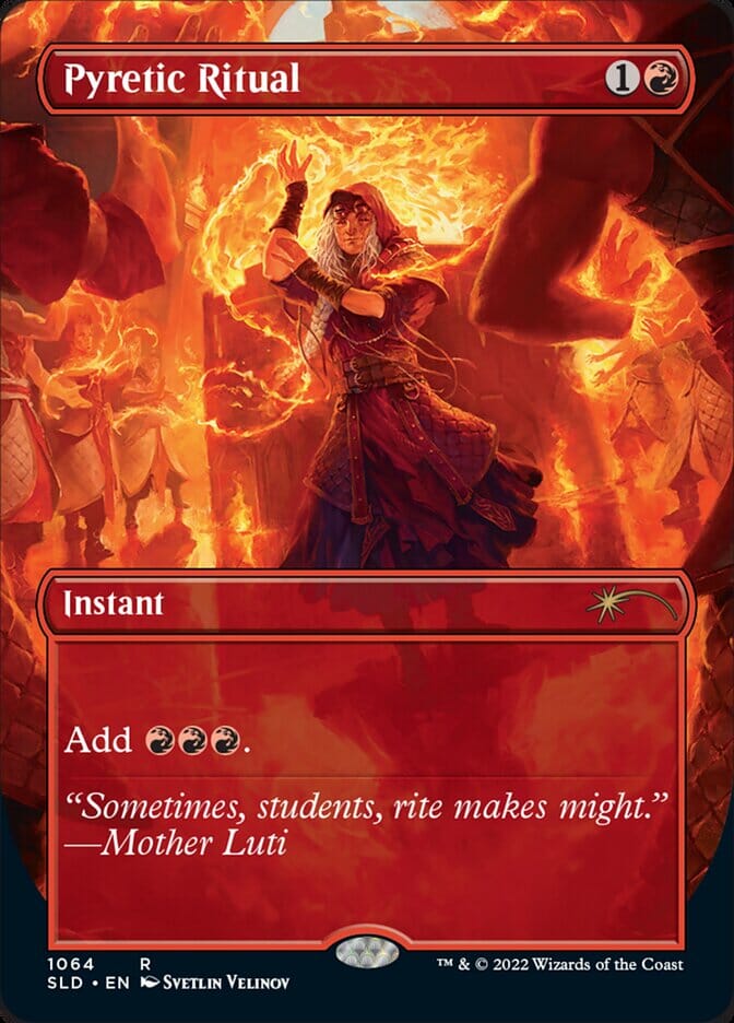 Pyretic Ritual (Borderless) [Secret Lair Drop Series] MTG Single Magic: The Gathering  | Multizone: Comics And Games
