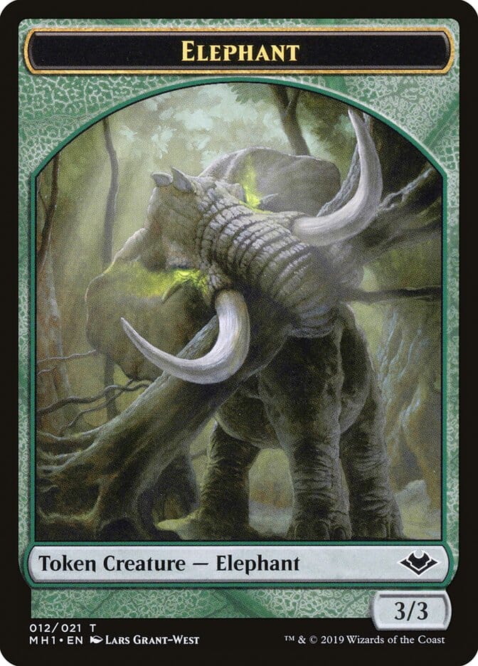 Illusion (005) // Elephant (012) Double-Sided Token [Modern Horizons Tokens] MTG Single Magic: The Gathering  | Multizone: Comics And Games