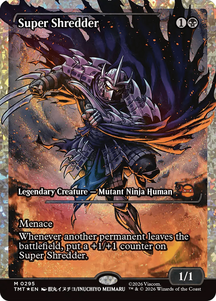 Super Shredder (Showcase) (Fracture Foil) [Teenage Mutant Ninja Turtles] MTG Single Magic: The Gathering  | Multizone: Comics And Games