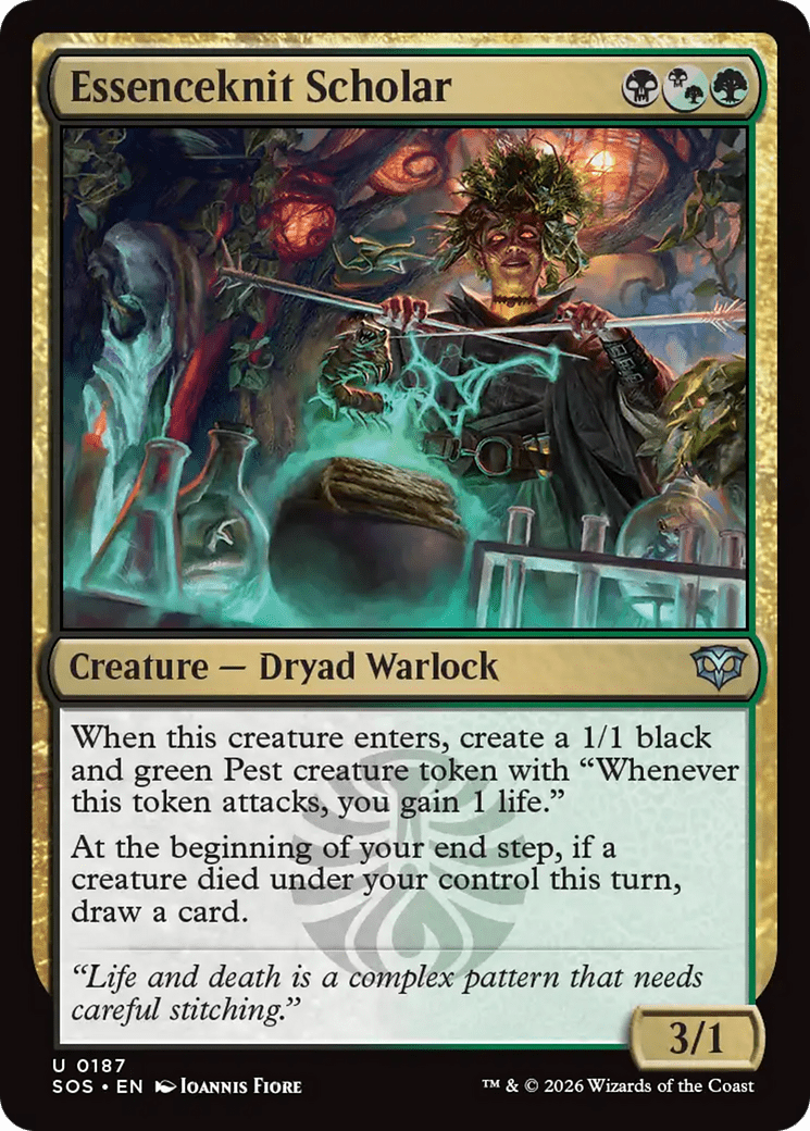 Essenceknit Scholar [Secrets of Strixhaven] MTG Single Magic: The Gathering  | Multizone: Comics And Games