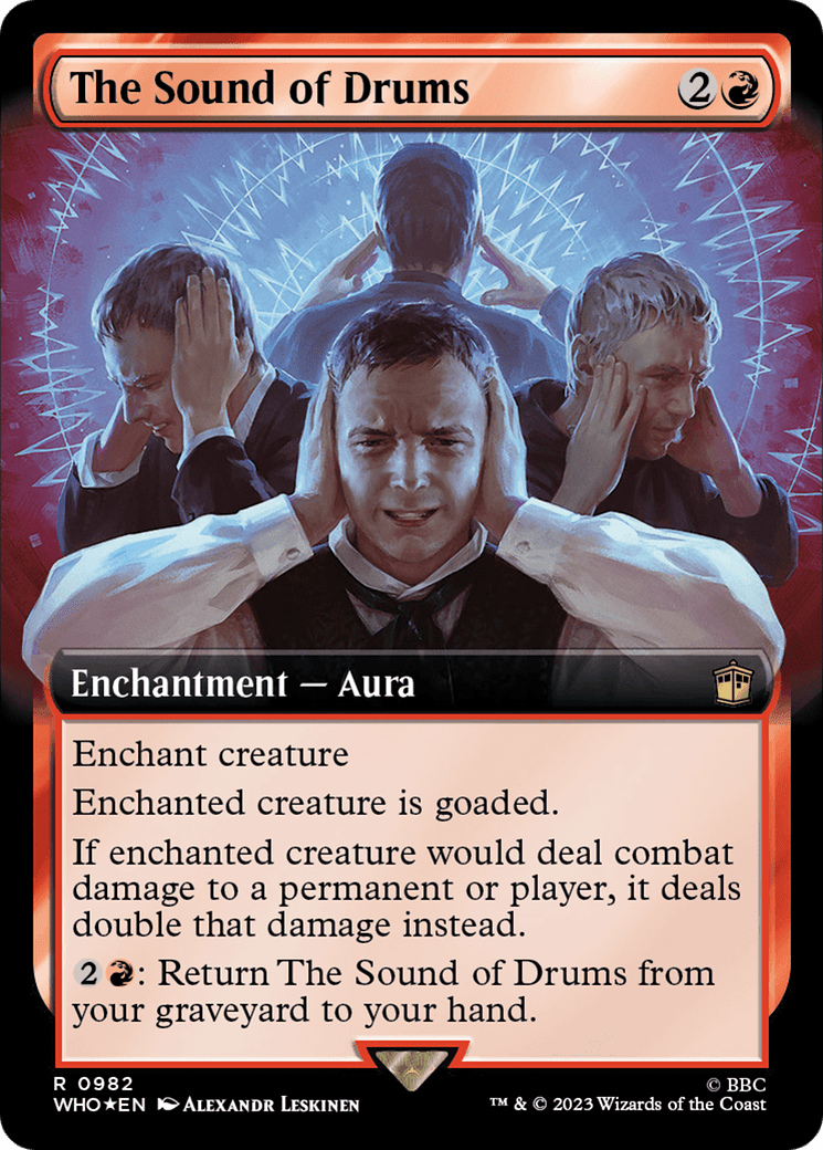 The Sound of Drums (Extended Art) (Surge Foil) [Doctor Who] MTG Single Magic: The Gathering  | Multizone: Comics And Games