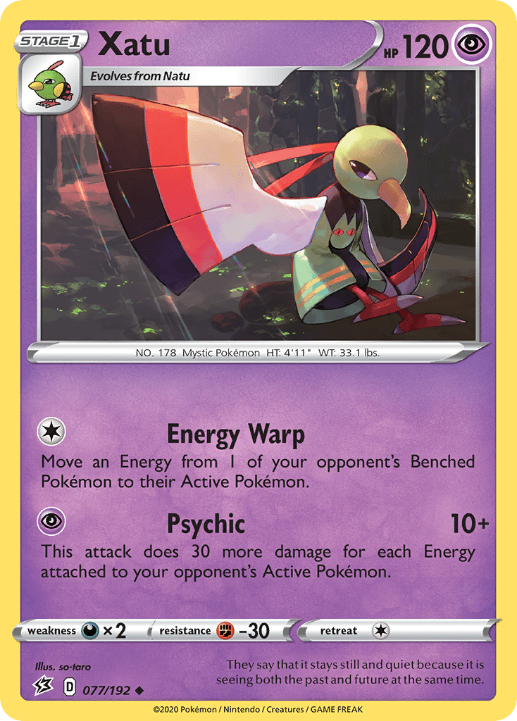 Xatu (077/192) [Sword & Shield: Rebel Clash] Pokemon Single Pokémon  | Multizone: Comics And Games