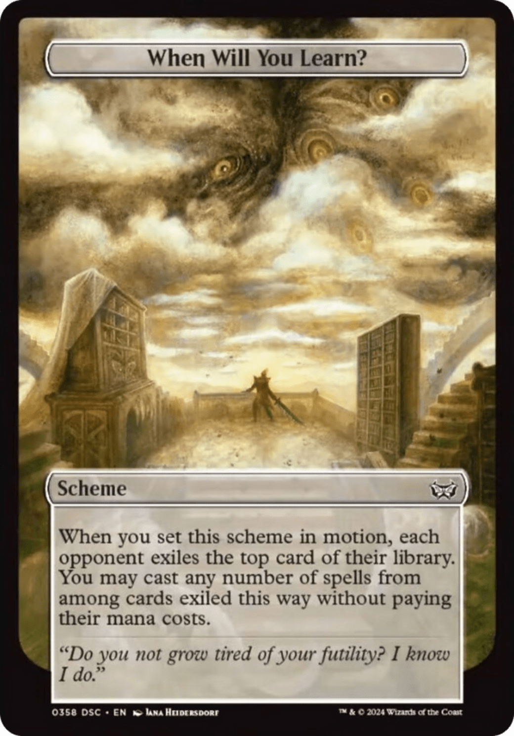 When Will You Learn? (Full Art) [Duskmourn: Archenemy] MTG Single Magic: The Gathering  | Multizone: Comics And Games