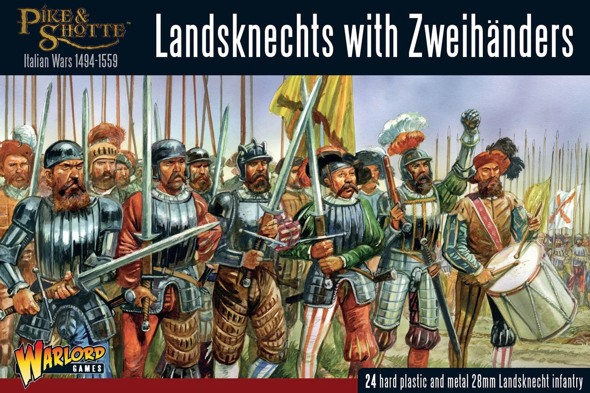 Pike & Shotte Italian Wars 1494-1559: Landsknechts With Zweihanders Miniatures North Star Military Figures  | Multizone: Comics And Games