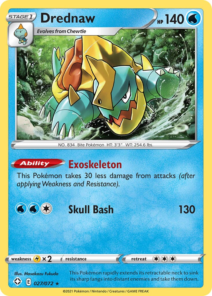 Drednaw (027/072) [Sword & Shield: Shining Fates] Pokemon Single Pokémon  | Multizone: Comics And Games