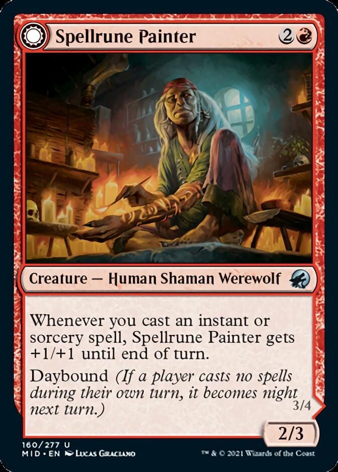 Spellrune Painter // Spellrune Howler [Innistrad: Midnight Hunt] MTG Single Magic: The Gathering  | Multizone: Comics And Games