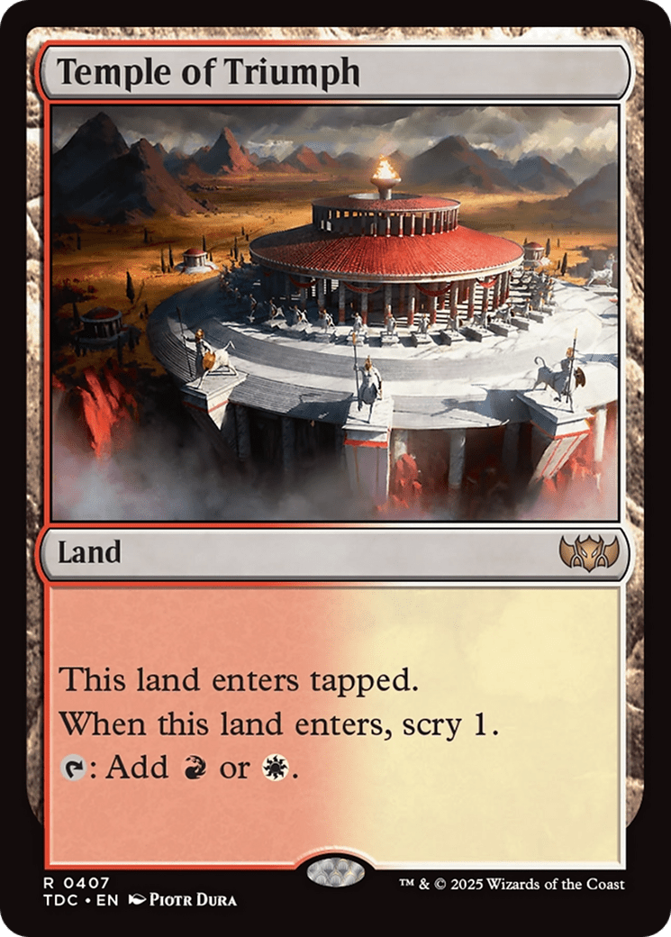 Temple of Triumph [Tarkir: Dragonstorm Commander] MTG Single Magic: The Gathering  | Multizone: Comics And Games