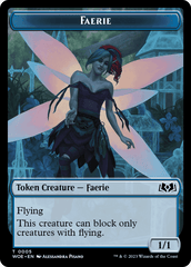 Faerie // Food (0012) Double-Sided Token [Wilds of Eldraine Tokens] MTG Single Magic: The Gathering  | Multizone: Comics And Games