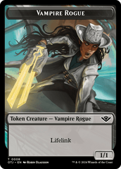 Treasure // Vampire Rogue Double-Sided Token [Outlaws of Thunder Junction Tokens] MTG Single Magic: The Gathering  | Multizone: Comics And Games