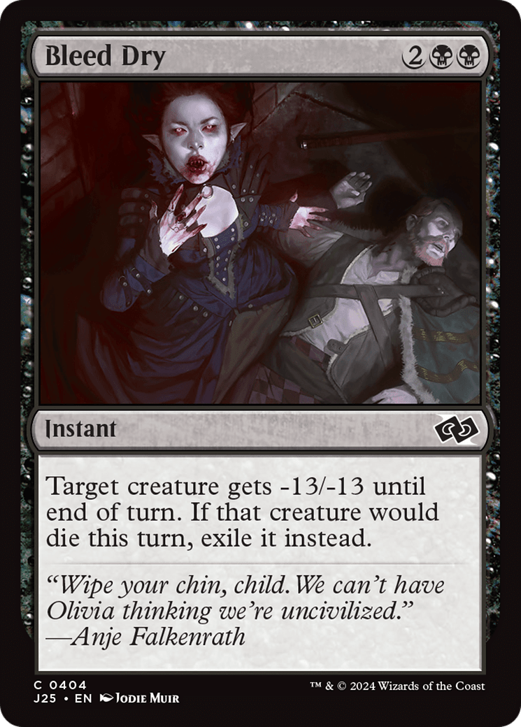 Bleed Dry [Foundations Jumpstart] MTG Single Magic: The Gathering  | Multizone: Comics And Games