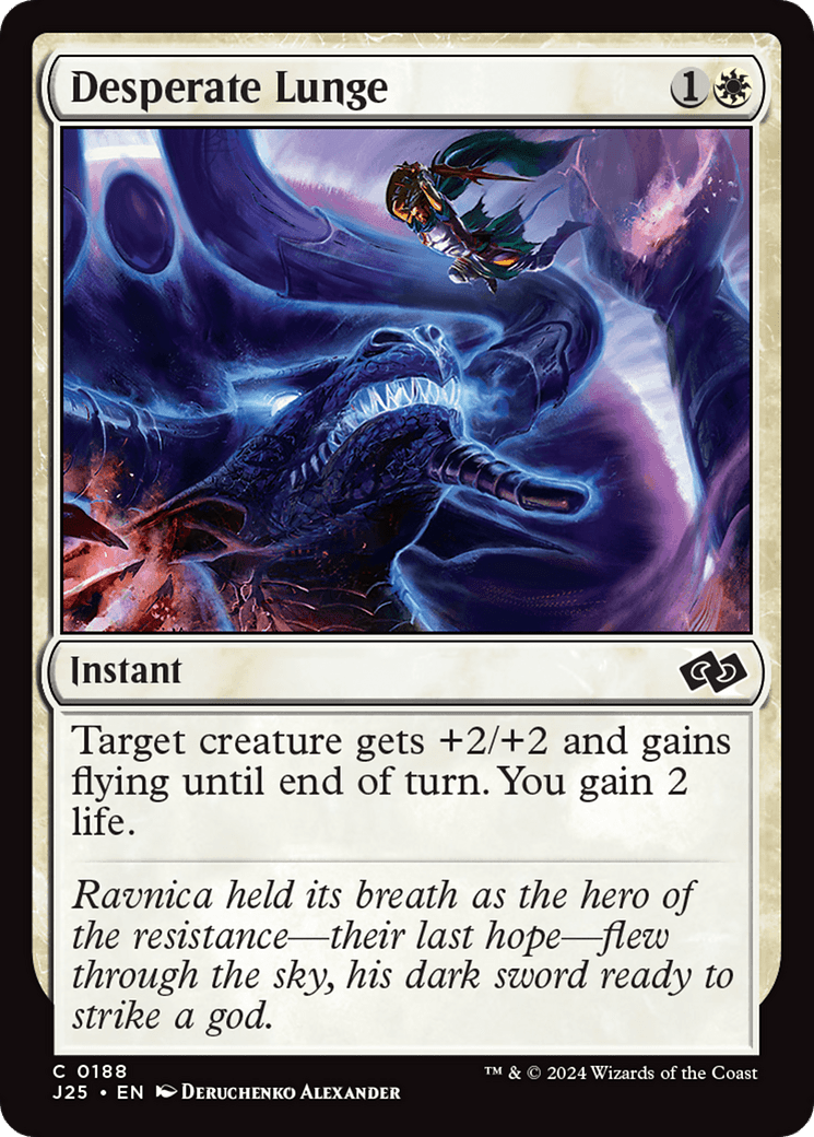 Desperate Lunge [Foundations Jumpstart] MTG Single Magic: The Gathering  | Multizone: Comics And Games
