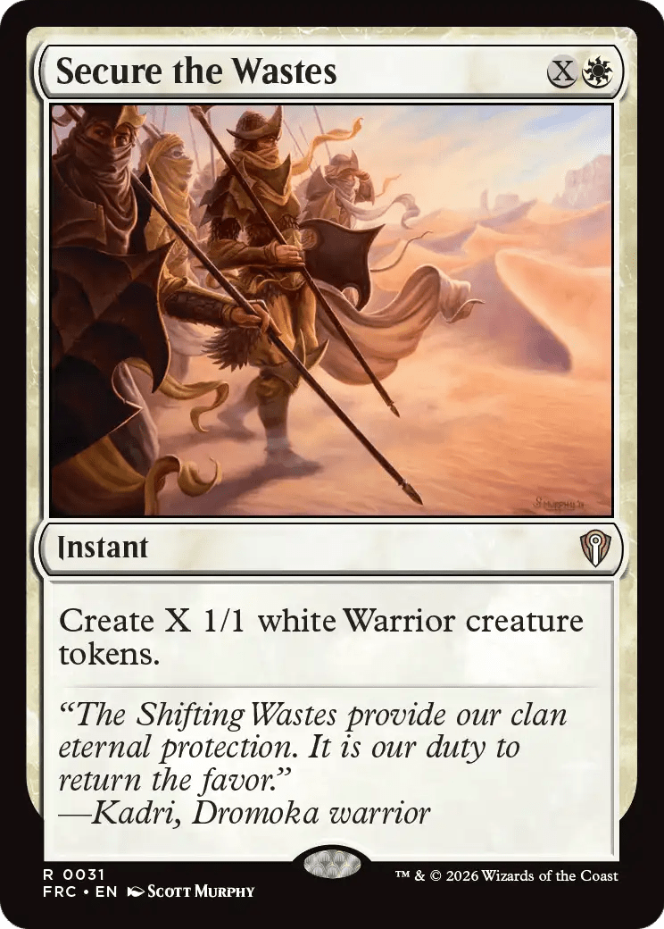 Secure the Wastes [Reality Fracture Commander] MTG Single Magic: The Gathering  | Multizone: Comics And Games