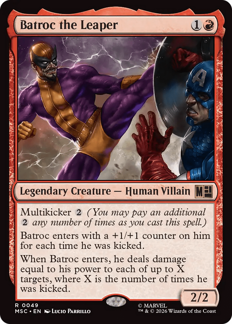 Batroc the Leaper (Surge Foil) [Marvel Super Heroes Commander] MTG Single Magic: The Gathering  | Multizone: Comics And Games
