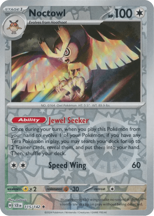 Noctowl (115/142) [Scarlet & Violet: Stellar Crown] Pokemon Single Pokémon  | Multizone: Comics And Games
