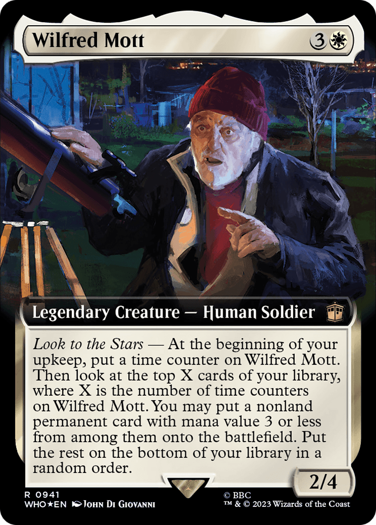 Wilfred Mott (Extended Art) (Surge Foil) [Doctor Who] MTG Single Magic: The Gathering  | Multizone: Comics And Games