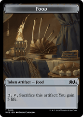 Faerie // Food (0010) Double-Sided Token [Wilds of Eldraine Tokens] MTG Single Magic: The Gathering  | Multizone: Comics And Games