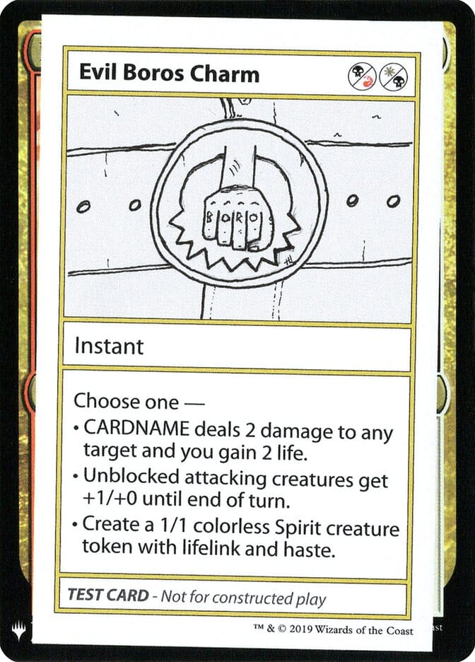 Evil Boros Charm [Mystery Booster Playtest Cards] MTG Single Magic: The Gathering  | Multizone: Comics And Games