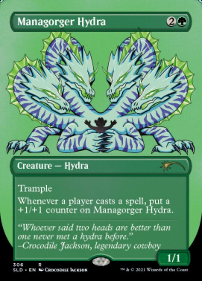 Managorger Hydra (Borderless) (Foil Etched) [Secret Lair Drop Series] MTG Single Magic: The Gathering  | Multizone: Comics And Games