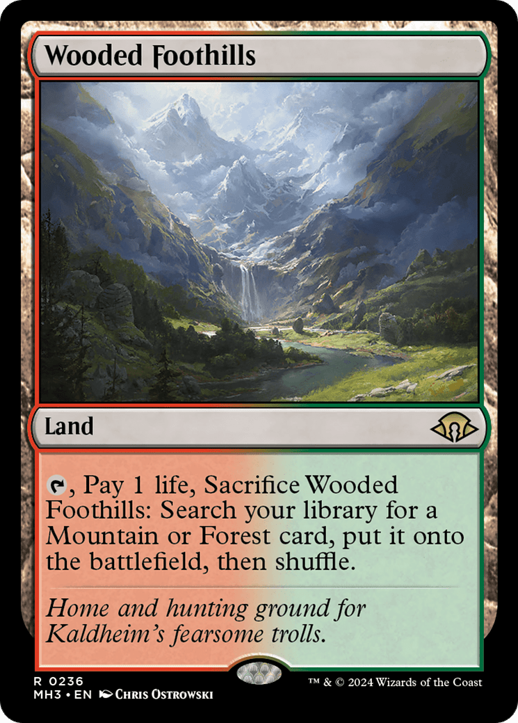 Wooded Foothills [Modern Horizons 3] MTG Single Magic: The Gathering  | Multizone: Comics And Games