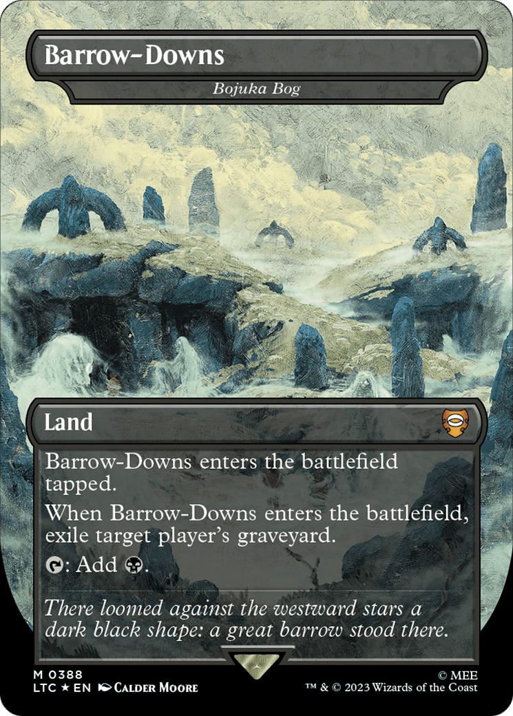 Barrow-Downs - Bojuka Bog (Surge Foil Realms and Relics) [The Lord of the Rings: Tales of Middle-Earth Commander] MTG Single Magic: The Gathering  | Multizone: Comics And Games