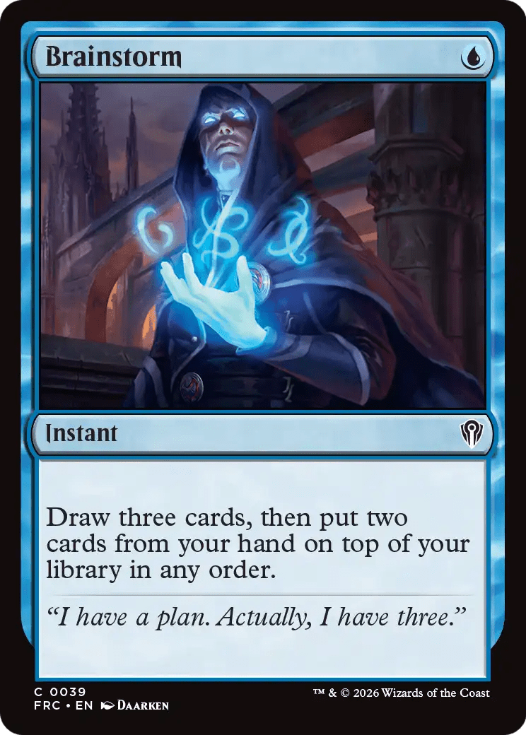 Brainstorm [Reality Fracture Commander] MTG Single Magic: The Gathering  | Multizone: Comics And Games