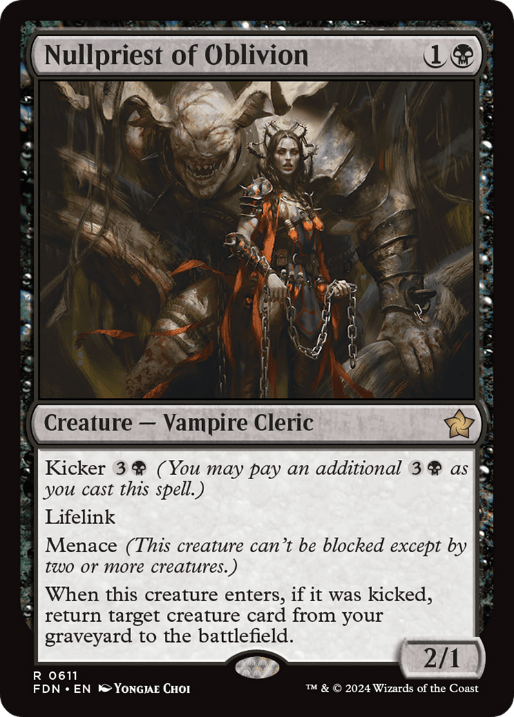 Nullpriest of Oblivion [Foundations] MTG Single Magic: The Gathering  | Multizone: Comics And Games