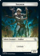 Soldier // Wrenn and Realmbreaker Emblem Double-Sided Token [March of the Machine Tokens] MTG Single Magic: The Gathering  | Multizone: Comics And Games