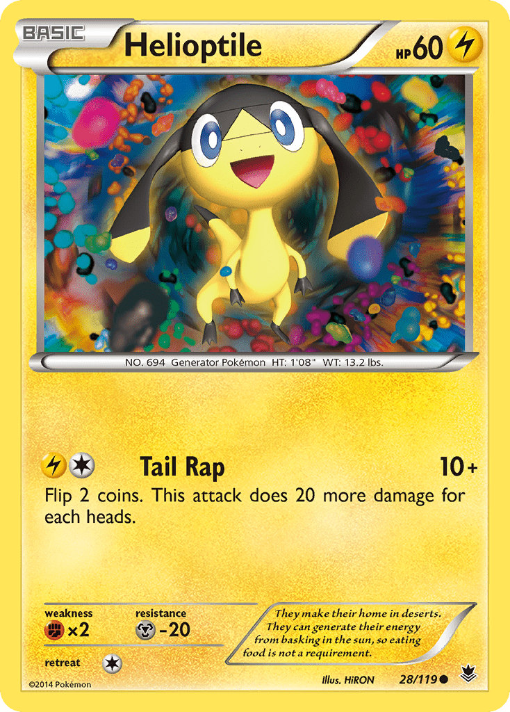 Helioptile (28/119) [XY: Phantom Forces] Pokemon Single Pokémon  | Multizone: Comics And Games