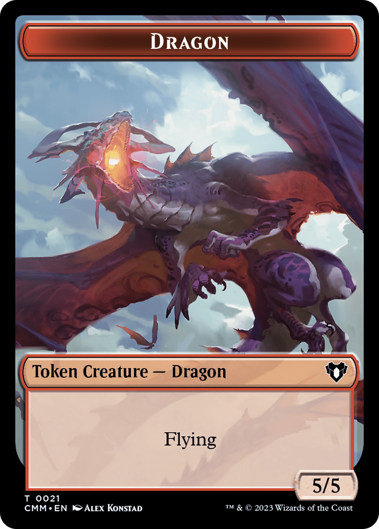 Dragon Token (21) [Commander Masters Tokens] MTG Single Magic: The Gathering  | Multizone: Comics And Games