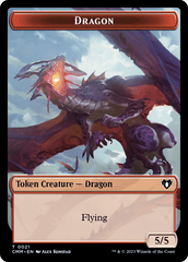 Eldrazi Spawn // Dragon (0021) Double-Sided Token [Commander Masters Tokens] MTG Single Magic: The Gathering  | Multizone: Comics And Games