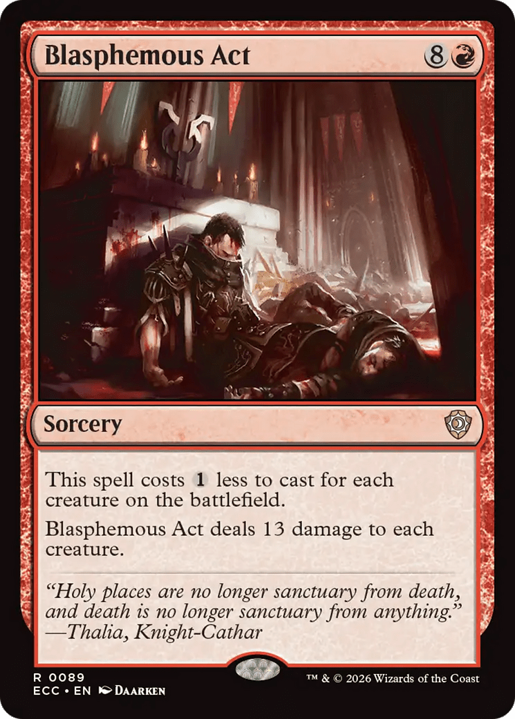 Blasphemous Act [Lorwyn Eclipsed Commander] MTG Single Magic: The Gathering  | Multizone: Comics And Games