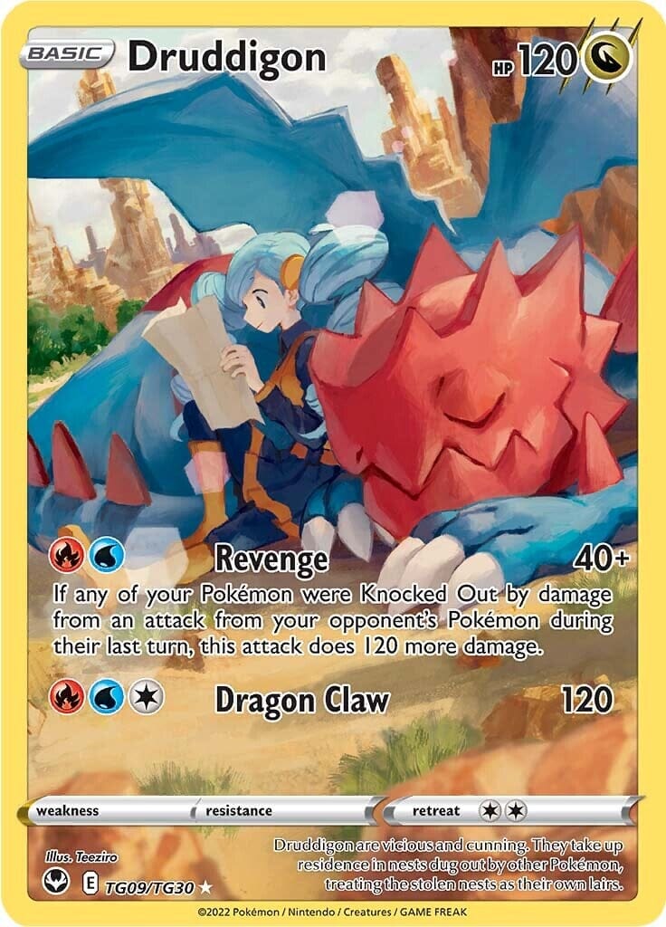 Druddigon (TG09/TG30) [Sword & Shield: Silver Tempest] Pokemon Single Pokémon  | Multizone: Comics And Games