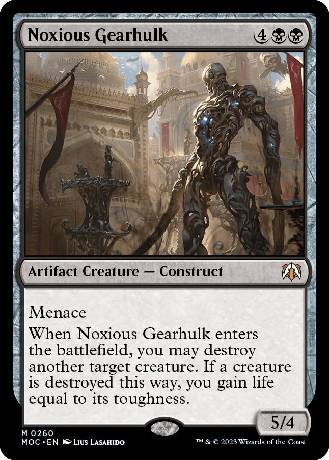 Noxious Gearhulk [March of the Machine Commander] MTG Single Magic: The Gathering  | Multizone: Comics And Games