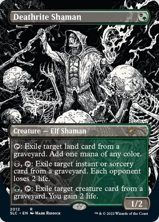 Deathrite Shaman (Borderless) [Secret Lair Countdown Kit] MTG Single Magic: The Gathering  | Multizone: Comics And Games
