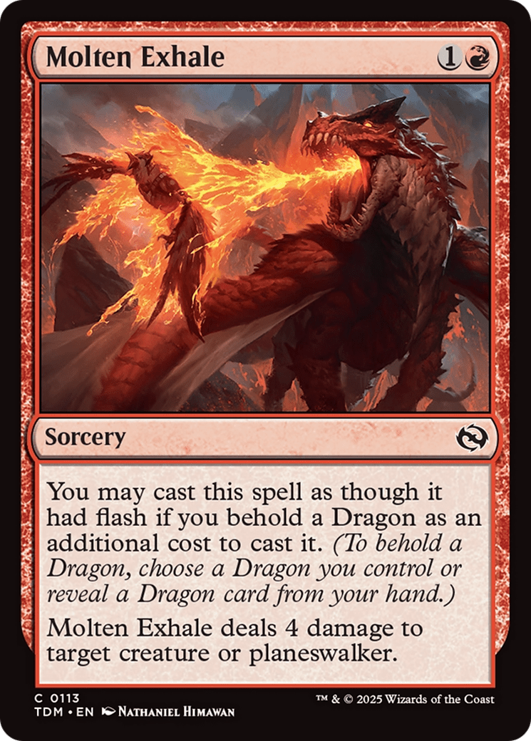 Molten Exhale [Tarkir: Dragonstorm] MTG Single Magic: The Gathering  | Multizone: Comics And Games