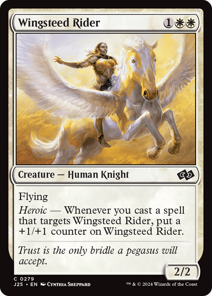 Wingsteed Rider [Foundations Jumpstart] MTG Single Magic: The Gathering  | Multizone: Comics And Games